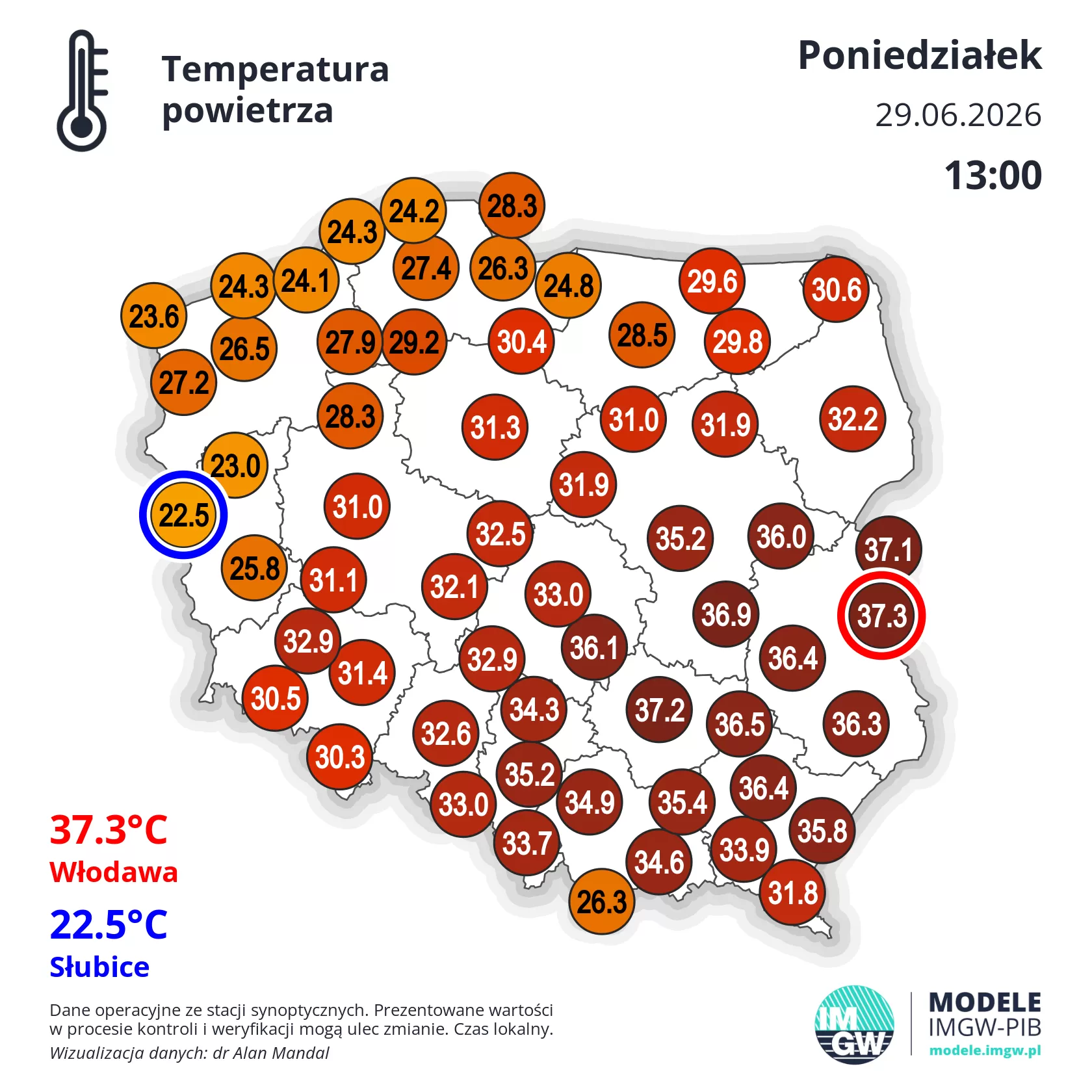 Mapa temperatur