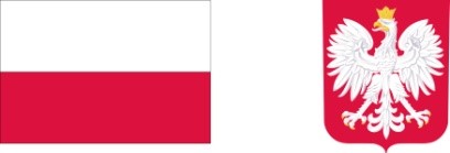 flaga i godło Polski na zdjęciu