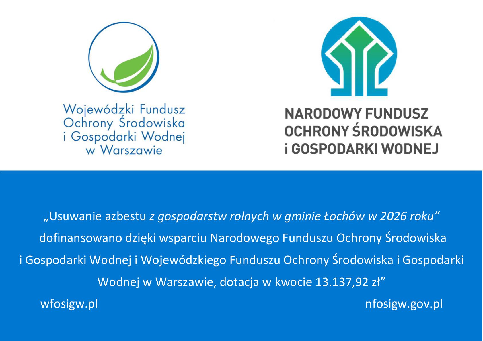 INFORMACJA NA TABLICE OGLOSZEN WFOSiGW