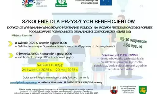 Zdjęcie do Szkolenie dla przyszłych beneficjent&oacute;w LGD