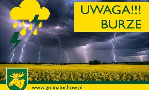 Zdjęcie do UWAGA BURZE!!! &nbsp;OSTRZEŻENIE METEOROLOGICZNE #IMGW