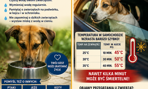 Zdjęcie do Nadchodzą upały! Zadbaj o zwierzęta!